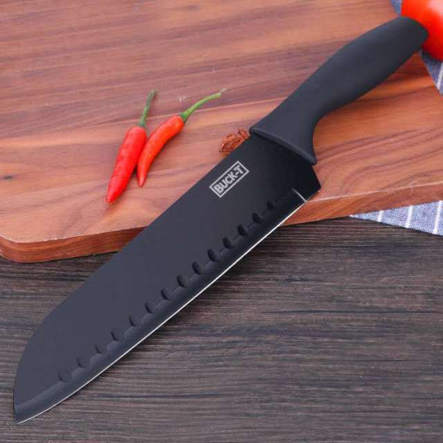Matte Black Titanium Plated Knife